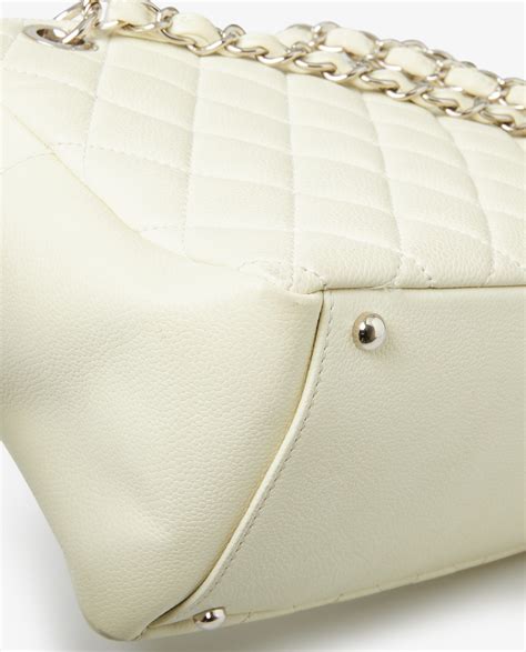 sac chanel matelassé blanc|sac Chanel seconde main.